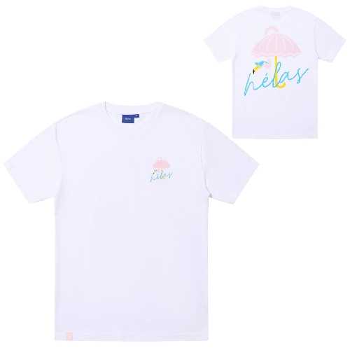 HELAS FLAMINGO TEE White