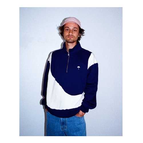 HELAS FORMA QUARTER ZIP Navy Beige