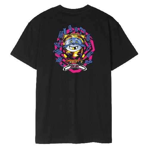SANTA CRUZ GRABKE ALL AROUND STACK TEE Black