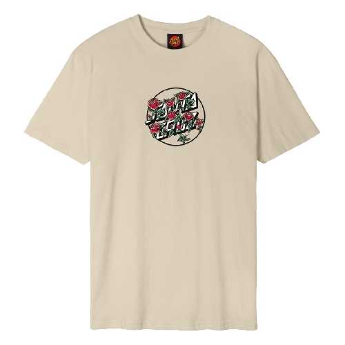 SANTA CRUZ FLASH STACKED DOT FRONT TEE Blond Wood