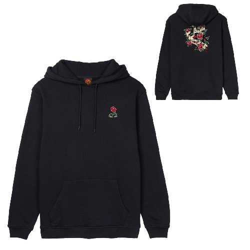 SANTA CRUZ SCREAMING ROSE FLASH HOOD Black