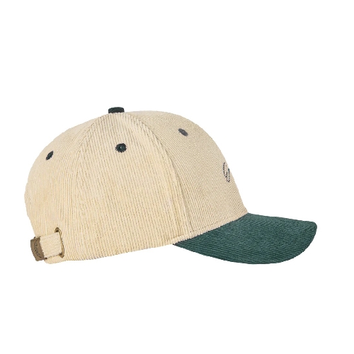 EMENTA SB COCKTAIL BASEBALL CORD CAP Off white Green