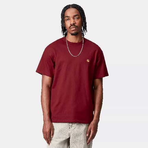 CARHARTT WIP CHASE TSHIRT Scarlet Gold