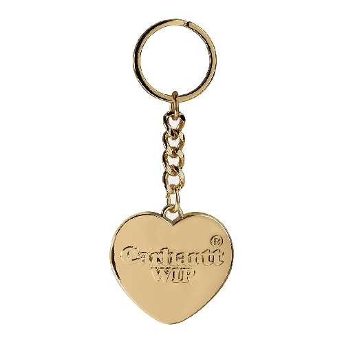 CARHARTT WIP HEART KEYCHAIN ZINC ALLOY Gold