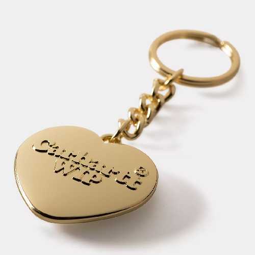 CARHARTT WIP HEART KEYCHAIN ZINC ALLOY Gold