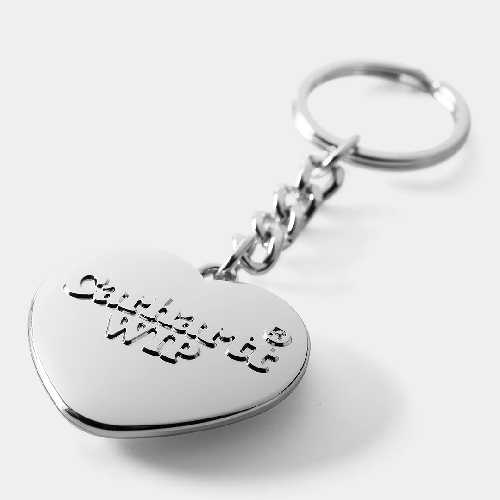 CARHARTT WIP HEART KEYCHAIN ZINC ALLOY Silver