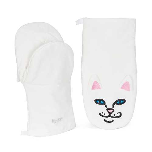 Ripndip NERMIE OVEN MITTENS White