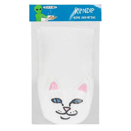 Ripndip NERMIE OVEN MITTENS White