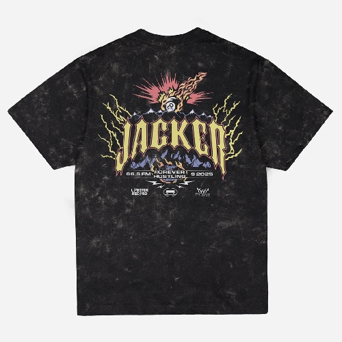 JACKER INFERNO TEE Black washed
