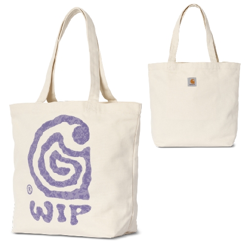 CARHARTT WIP CANVAS GRAPHIC TOTE HELIX PRINT Natural