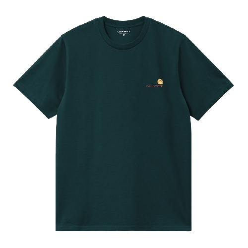 CARHARTT WIP AMERICAN SCRIPT TSHIRT Deep Lagoon