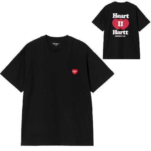 CARHARTT WIP HEART II HARTT TSHIRT Black