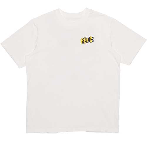 AND FEELINGS PATCHWORK SS TEE White