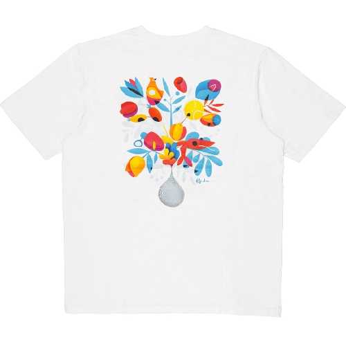 AND FEELINGS FLORES SS TEE White