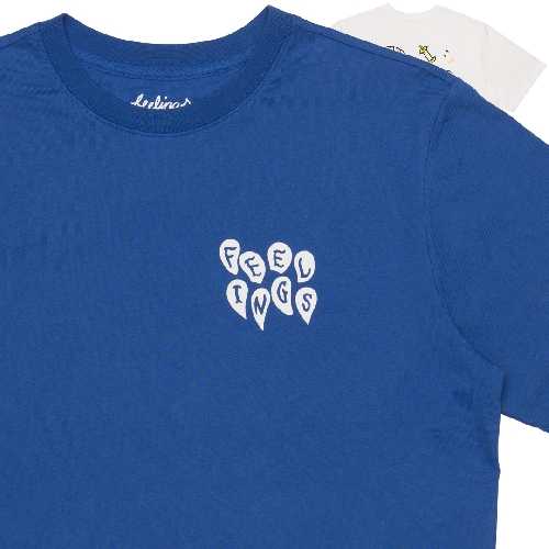 AND FEELINGS TEARS SS TEE Electric Blue