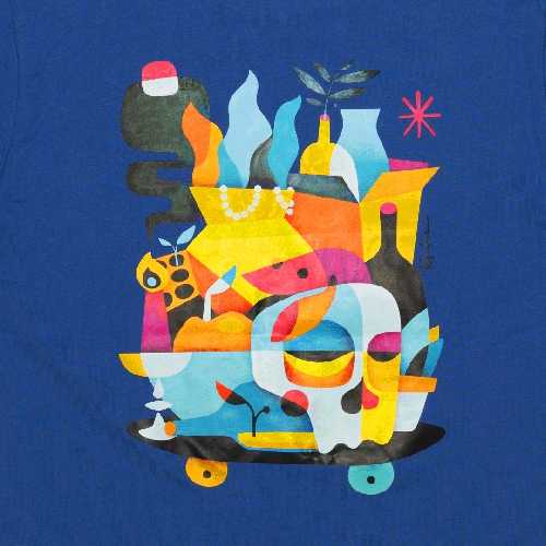 AND FEELINGS VANITAS SS TEE Electric Blue