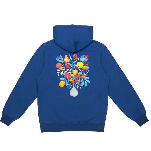 AND FEELINGS FLORES HOODIE Electric Blue