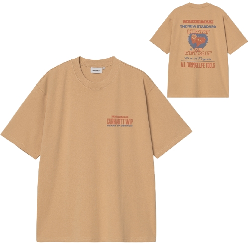 CARHARTT WIP ARCAN TSHIRT Dusty H Brown