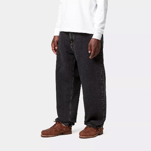 CARHARTT WIP AARON PANT Black stone washed