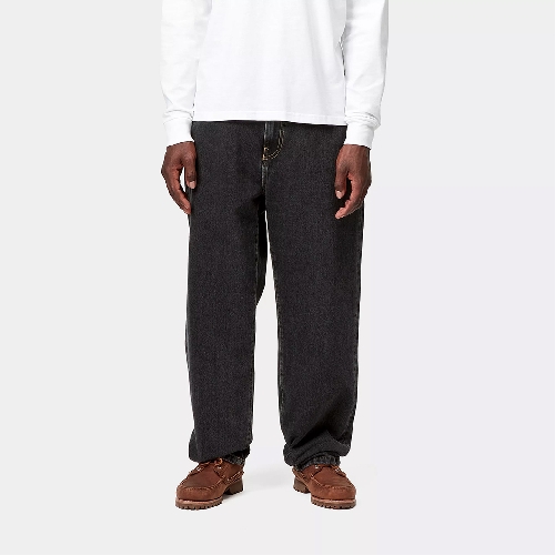CARHARTT WIP AARON PANT Black stone washed