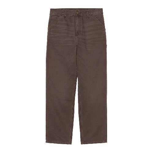 CARHARTT WIP SINGLE KNEE PANT Tobacco stone canvas