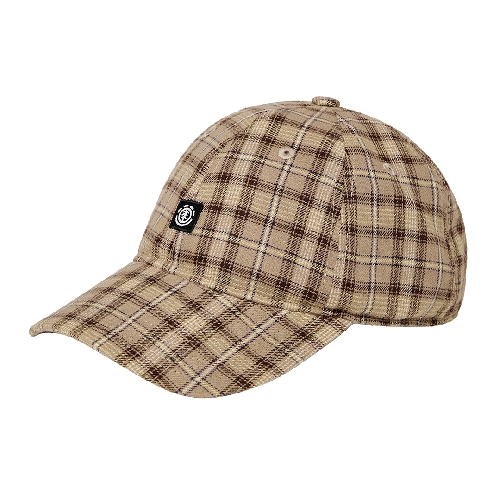 ELEMENT ICON DAD CAP CHECK tartan aluminium