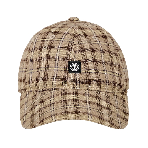 ELEMENT ICON DAD CAP CHECK tartan aluminium