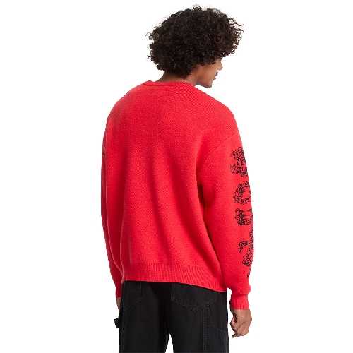 VOLCOM JJ VILLARD SWEATER Lifeguard red