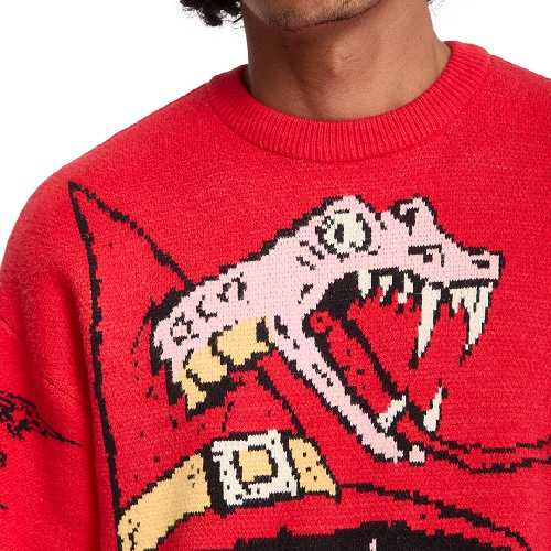 VOLCOM JJ VILLARD SWEATER Lifeguard red
