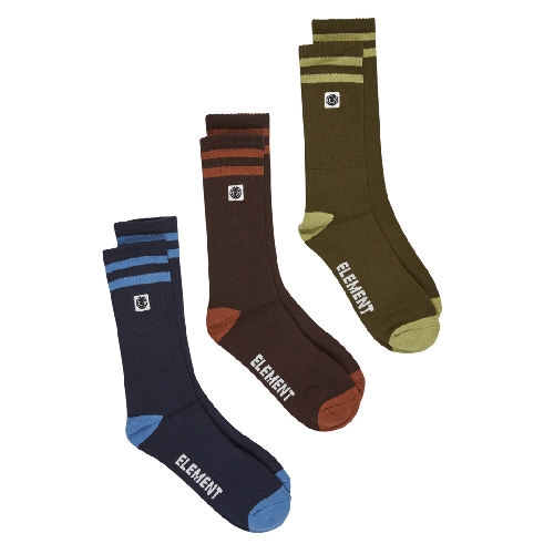 ELEMENT 2TONE ICON SOCKS 3PK multicolor