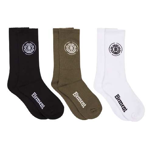 ELEMENT ICON SOCKS 3PK multicolor