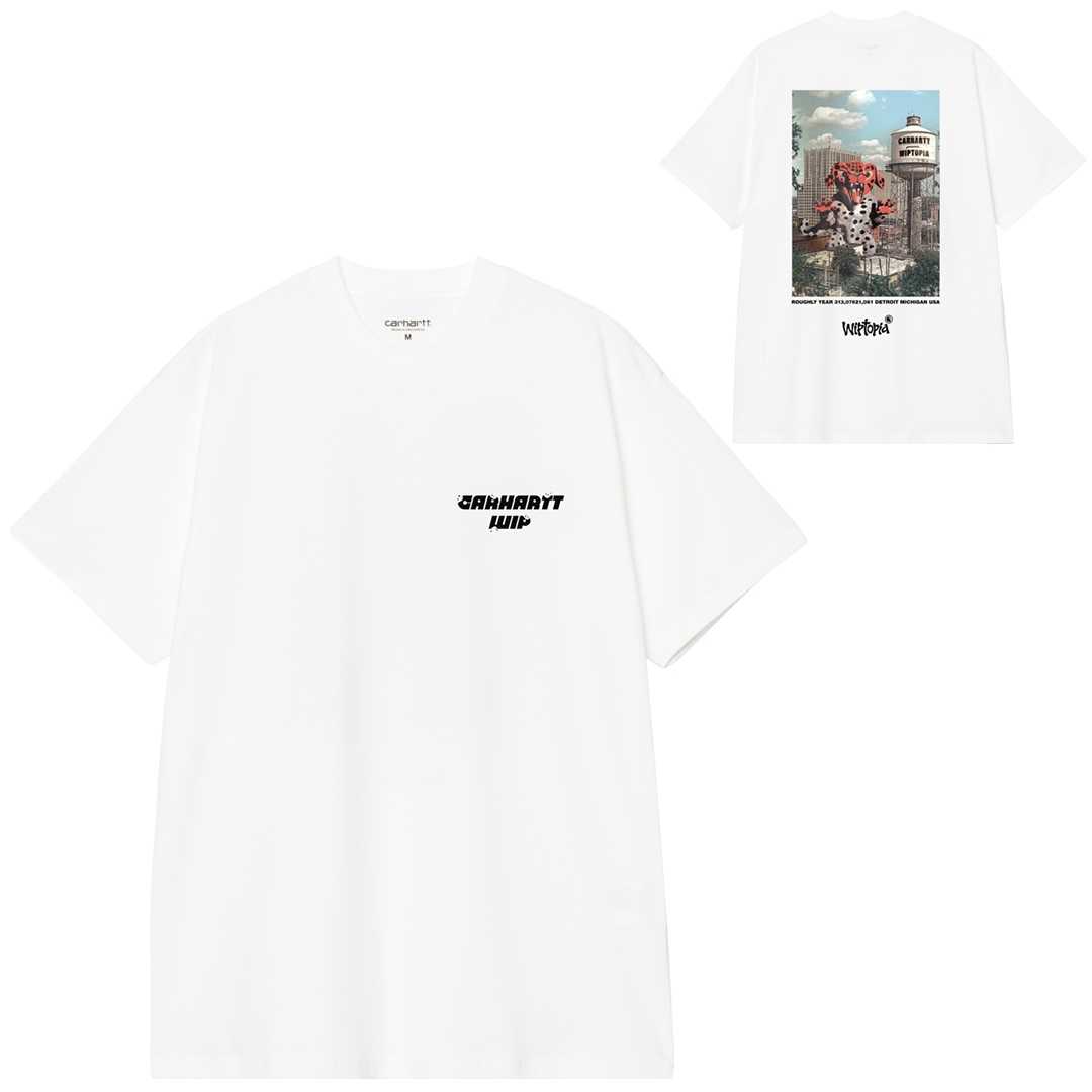 CARHARTT WIP WIPTOPIA TSHIRT White CARHARTT WIP WIPTOPIA TSHIRT White