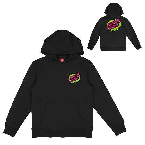SANTA CRUZ YOUTH SLIME DOT HOOD Black