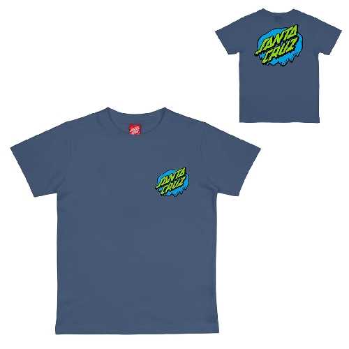 SANTA CRUZ YOUTH SLIME DOT TEE Heritage Blue