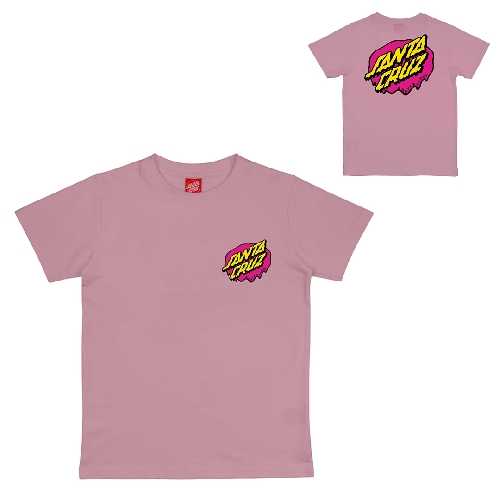 SANTA CRUZ YOUTH SLIME DOT TEE Universal Pink