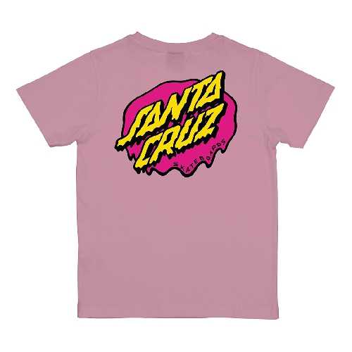 SANTA CRUZ YOUTH SLIME DOT TEE Universal Pink