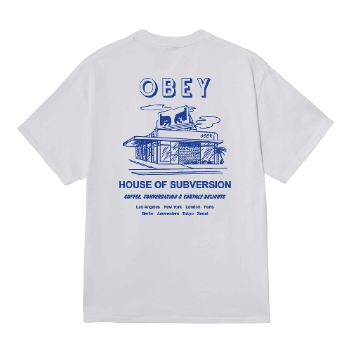 OBEY HOUSE OF SUBVERSION TEE White