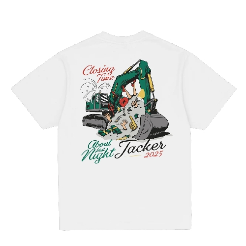 JACKER CLOSING TIME TEE White