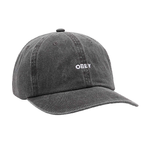 OBEY BOLD 6 PANEL STRAPBACK Pigment black