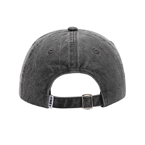 OBEY BOLD 6 PANEL STRAPBACK Pigment black