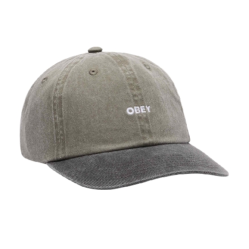 OBEY BOLD 6 PANEL STRAPBACK Pigment olive multi