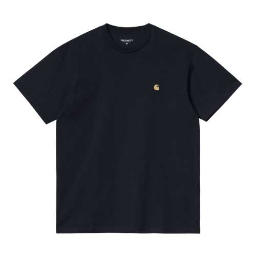 CARHARTT WIP CHASE TSHIRT Dark Navy Gold