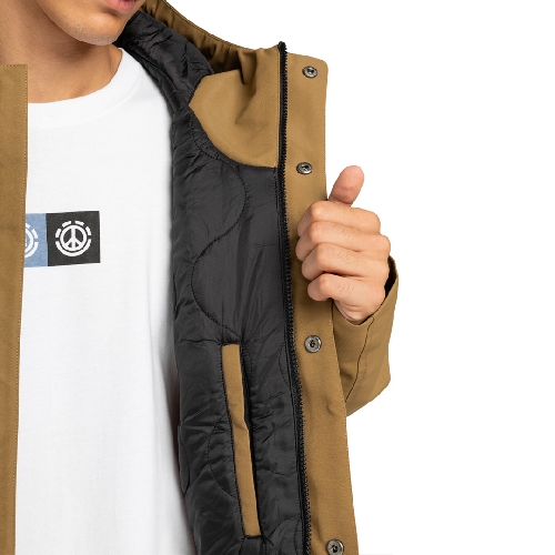 ELEMENT FISHTAIL PARKA JACKET kangaroo
