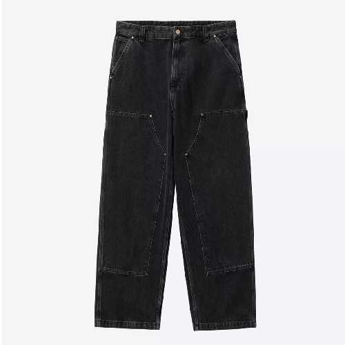 CARHARTT WIP NASH DOUBLE KNEE PANT Black stone washed