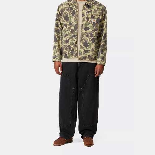 CARHARTT WIP NASH DOUBLE KNEE PANT Black stone washed