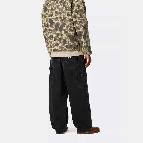CARHARTT WIP NASH DOUBLE KNEE PANT Black stone washed