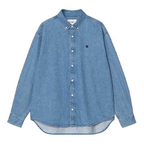 CARHARTT WIP LS LUCAS SHIRT Blue stone washed