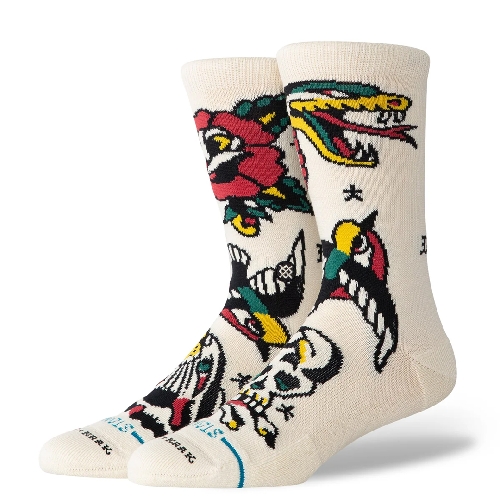 STANCE FLASH CREW SOCK Canvas