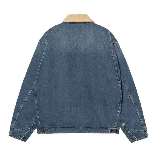 CARHARTT WIP OG DETROIT JACKET Blue Dusty H Brown dark