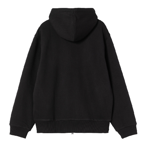CARHARTT WIP ACTIVE SWEAT JACKET Black stone washed